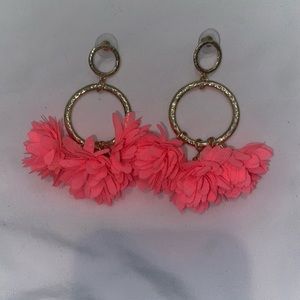 Lilly Pulitzer gold floral earrings